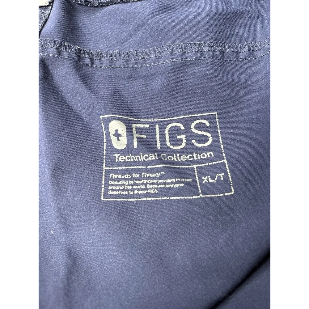 Figs Women's Kade Cargo Scrub Pants XL Tall Navy Blue Style T21004T